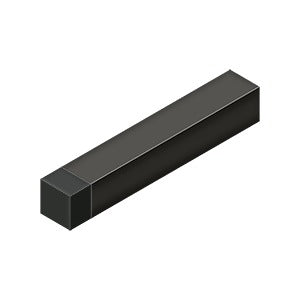 Antique Hardware 4 Inch Modern Square Solid Brass Baseboard Door Bumper BASEBOARD-DOORSTOP
