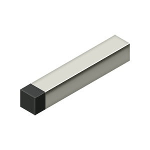 Antique Hardware 4 Inch Modern Square Solid Brass Baseboard Door Bumper BASEBOARD-DOORSTOP