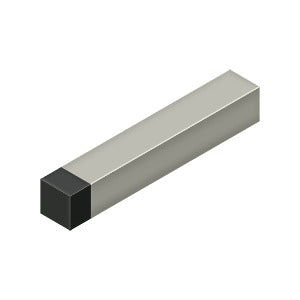 Antique Hardware 4 Inch Modern Square Solid Brass Baseboard Door Bumper BASEBOARD-DOORSTOP