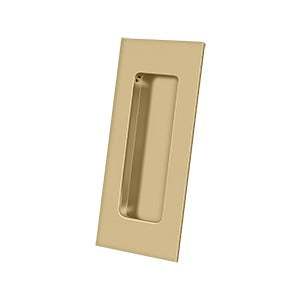 ##Antique Hardware## 4 Inch Heavy Duty Solid Brass Rectangular Flush Pull