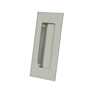 ##Antique Hardware## 4 Inch Heavy Duty Solid Brass Rectangular Flush Pull
