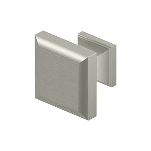 Antique Hardware 1 3/16 Inch Solid Brass Decorative Square Cabinet & Furniture Knob (Several Finishes Available) CABINET PULL