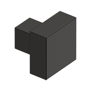 Antique Hardware 1 1/4 Inch Solid Brass Modern Square Cabinet & Furniture Knob (Several Finishes Available) CABINET KNOB