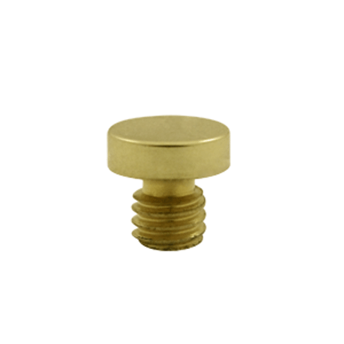 ##Antique Hardware## 1/8 Inch Solid Brass Button Tip Cabinet Finial