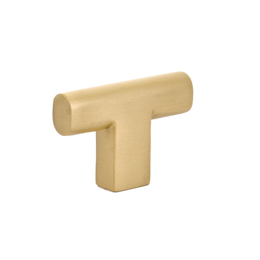 Antique Hardware 2 Inch Solid Brass Trail T-Shape Cabinet & Furniture Knob CABINET KNOB
