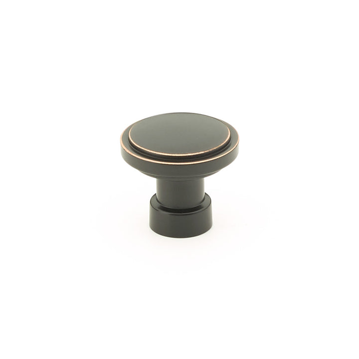 ##Antique Hardware## 1 1/4 Inch Solid Brass Round Haydon Cabinet & Furniture Knob