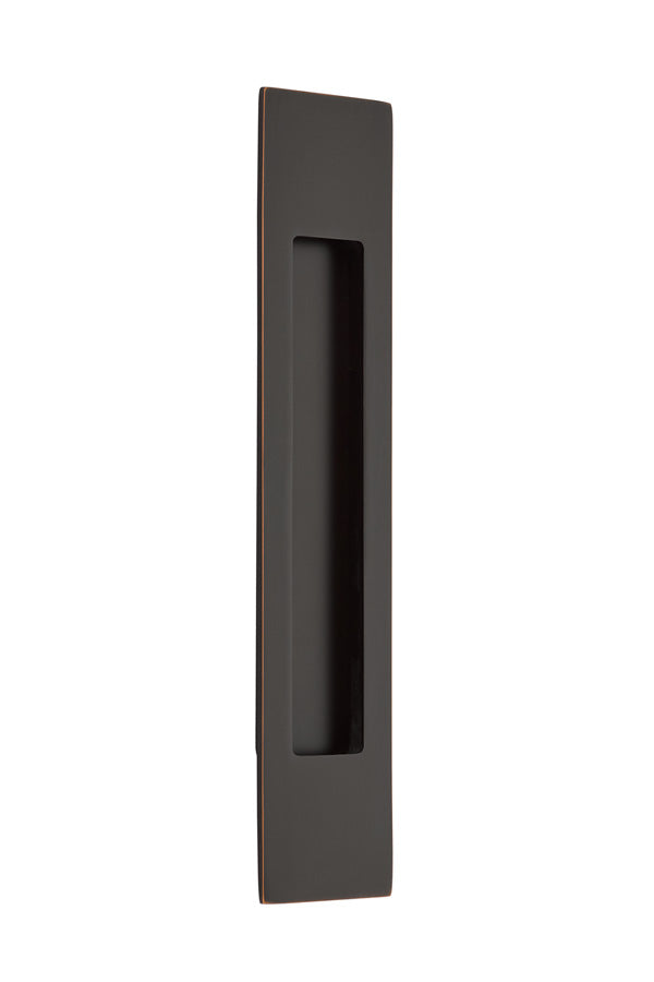Antique Hardware 10 Inch Solid Brass Modern Rectangular Flush Pull FLUSH-PULL-POCKET DOOR