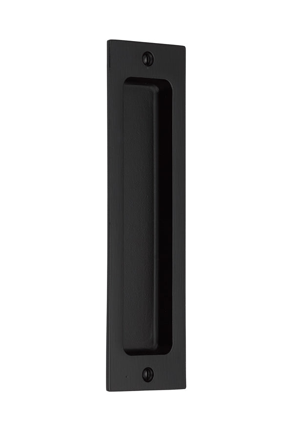 ##Antique Hardware## 8 Inch Sandcast Rustic Modern Rectangular Flush Pull