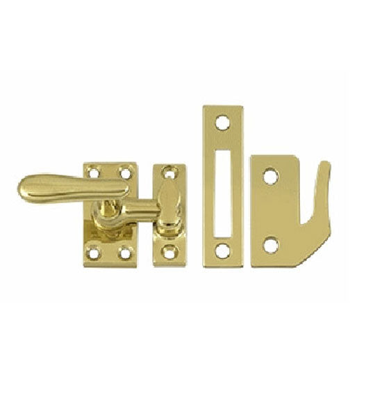 Antique Hardware 2 1/16 Inch Solid Brass Window Lock Casement Fastener SASHLOCK