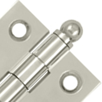 ##Antique Hardware## 1 1/2 Inch x 1 1/2 Inch Solid Brass Cabinet Hinges