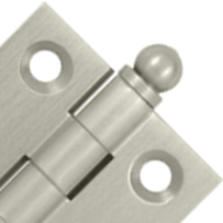 ##Antique Hardware## 1 1/2 Inch x 1 1/2 Inch Solid Brass Cabinet Hinges