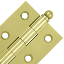 Antique Hardware 2 1/2 Inch x 1 11/16 Inch Solid Brass Cabinet Hinges CABINET HINGE