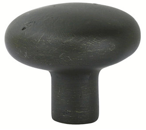 ##Antique Hardware## 1 1/4 Inch Sandcast Bronze Round Cabinet & Furniture Knob