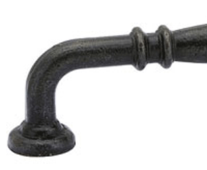 Antique Hardware 4 5/8 Inch (4 Inch c-c) Tuscany Bronze Ribbed Pull CABINET PULL