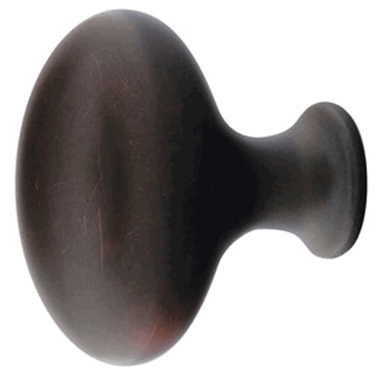 ##Antique Hardware## 1 3/4 Inch Solid Brass Egg Cabinet & Furniture Knob
