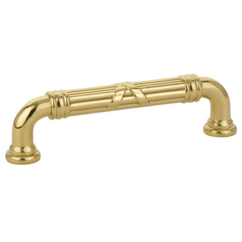 ##Antique Hardware## Solid Brass Ribbon & Reed Fixed Pull (Several Lengths)