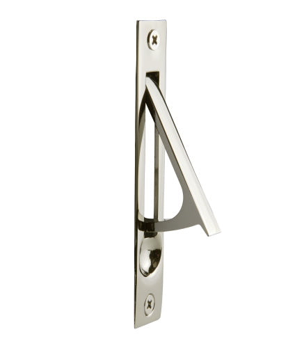 ##Antique Hardware## 4 Inch Solid Brass Edge Pull with Screws