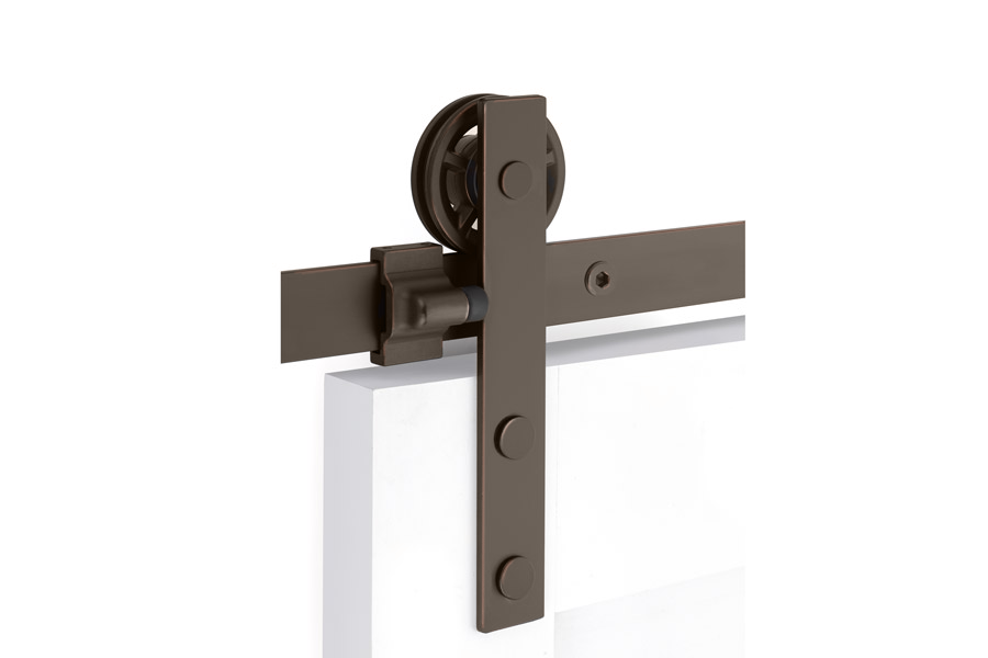 ##Antique Hardware## Modern Rectangular Face Mount Barn Door Hanger (Several Finishes Available)