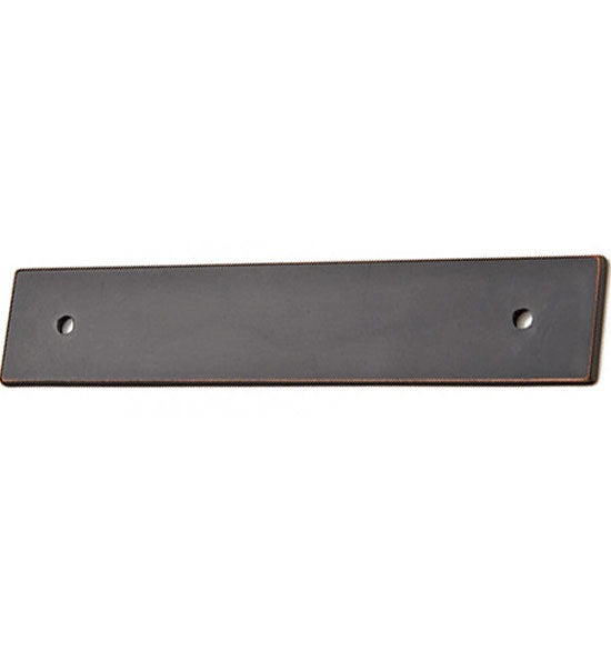 Antique Hardware 5 1/4 Inch (4 Inch c-c) Solid Brass Art Deco Rectangular Back Plate CABINET PULL
