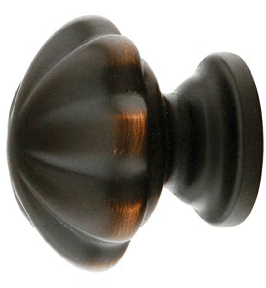 Antique Hardware 1 1/4 Inch Solid Brass Melon Cabinet & Furniture Knob CABINET KNOB