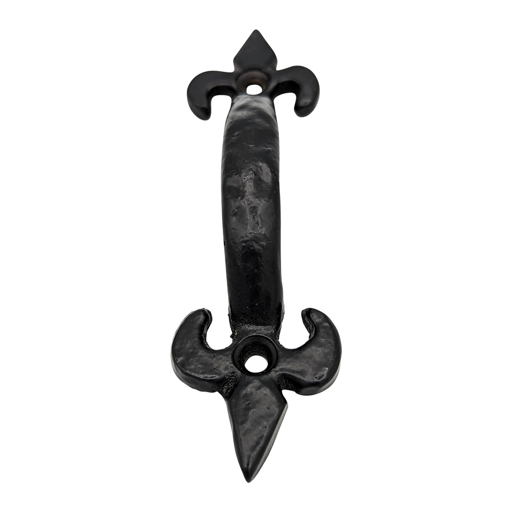 Antique Hardware 4 1/4 Inch Solid Brass Colonial Style Pull (Flat Black Finish) 