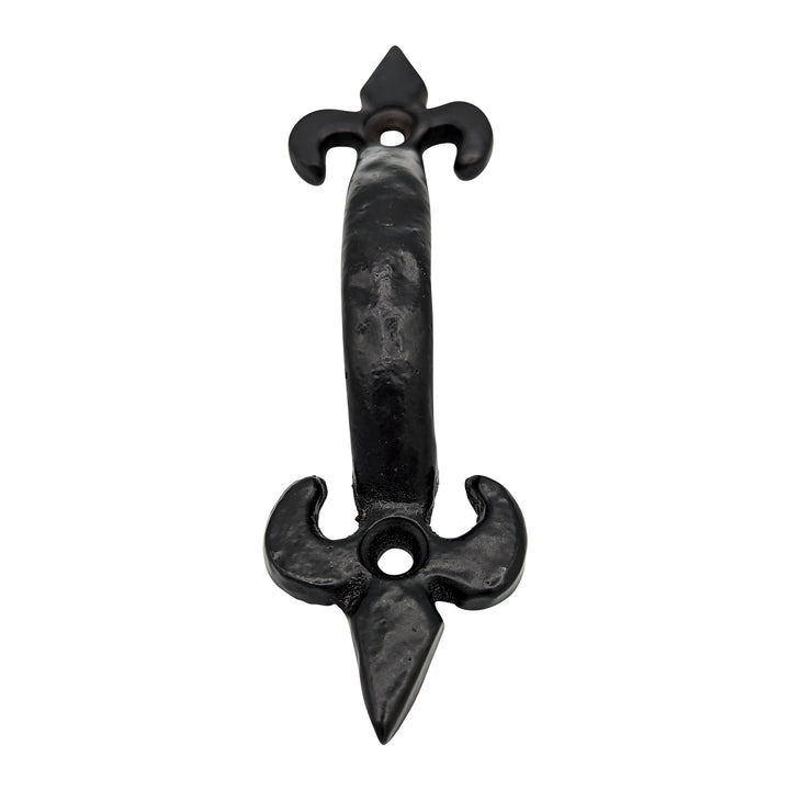 Antique Hardware 4 1/4 Inch Solid Brass Colonial Style Pull (Flat Black Finish) 