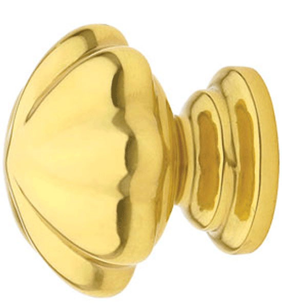 Antique Hardware 1 1/4 Inch Solid Brass Melon Cabinet & Furniture Knob CABINET KNOB