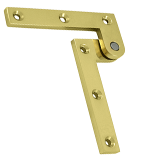 Antique Hardware 3 7/8 x 5/8 x 1 5/8 Inch Solid Brass Pivot Hinge PIVOT-HINGE