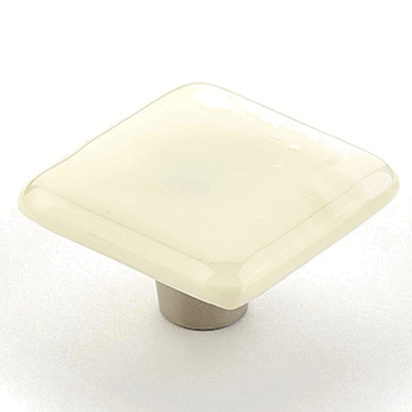 ##Antique Hardware## 1 1/2 Inch Designer Square Traditional Glass Cabinet & Furniture Knobs