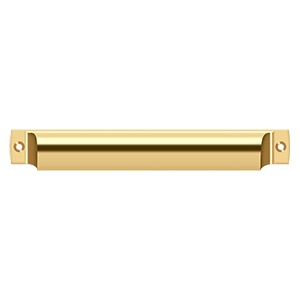 ##Antique Hardware## 7 Inch Solid Brass Rectangular Shell Cabinet & Furniture Cup Pull (Several Finishes Available)