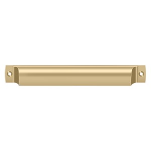 ##Antique Hardware## 7 Inch Solid Brass Rectangular Shell Cabinet & Furniture Cup Pull (Several Finishes Available)