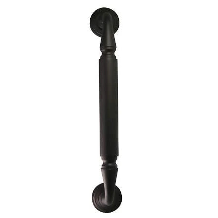 ##Antique Hardware## 11 Inch Solid Brass Door Pull With Rosettes