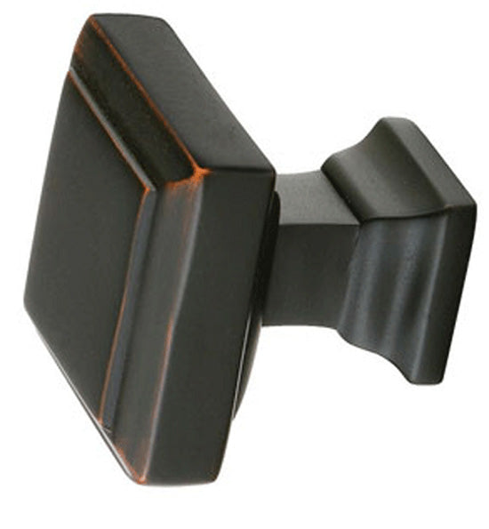 ##Antique Hardware## 1 5/8 Inch Solid Brass Geometric Square Cabinet & Furniture Knob