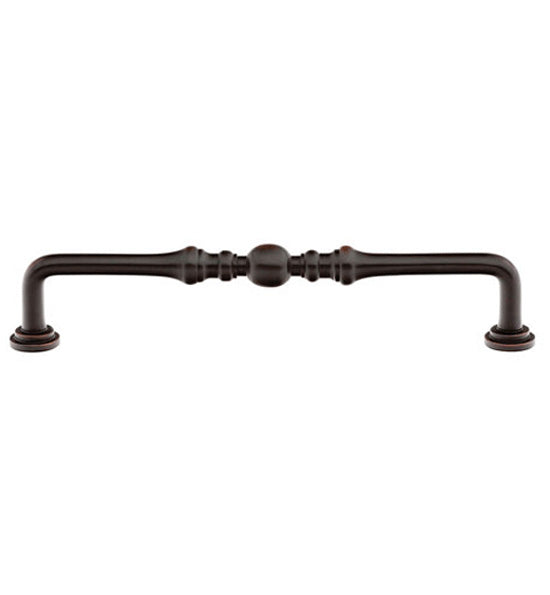 ##Antique Hardware## 6 1/2 Inch (6 Inch c-c) Solid Brass Spindle Pull