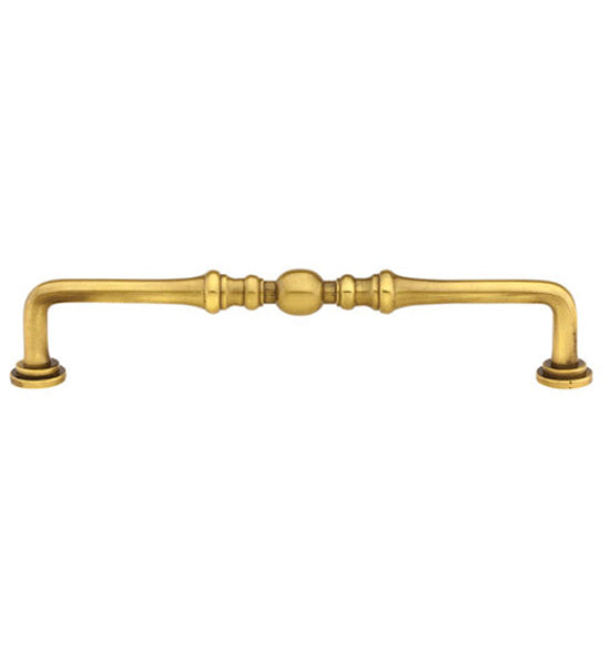 ##Antique Hardware## 6 1/2 Inch (6 Inch c-c) Solid Brass Spindle Pull