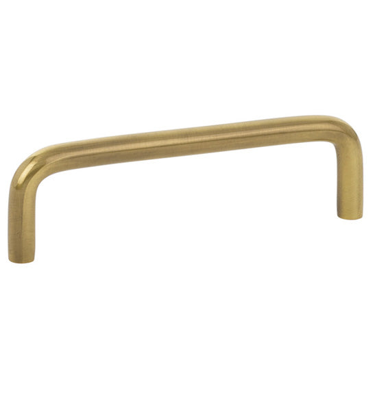 ##Antique Hardware## 6 1/4 Inch (6 Inch c-c) Solid Brass Wire Pull
