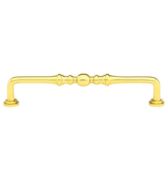 ##Antique Hardware## 6 1/2 Inch (6 Inch c-c) Solid Brass Spindle Pull