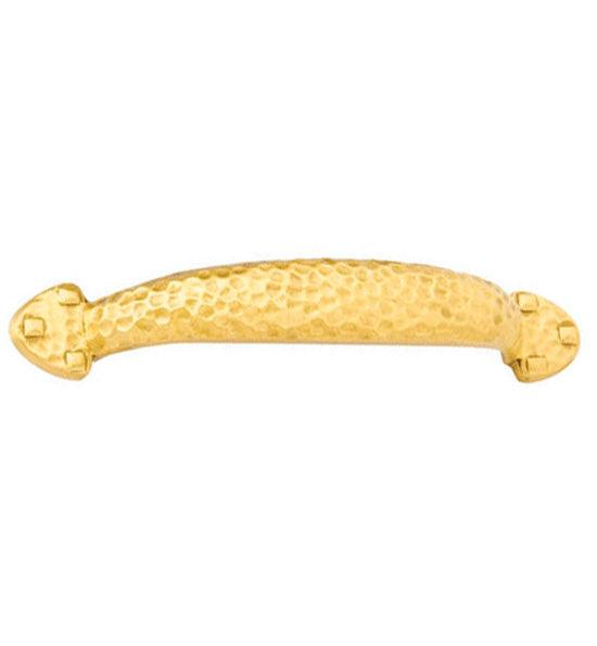 Antique Hardware Emtek Arts & Crafts 4 3/8 Inch (3 1/2 Inch c-c) Solid Brass Hammered Drawer Pull ARTS AND CRAFTS KNOBS AND PULLS