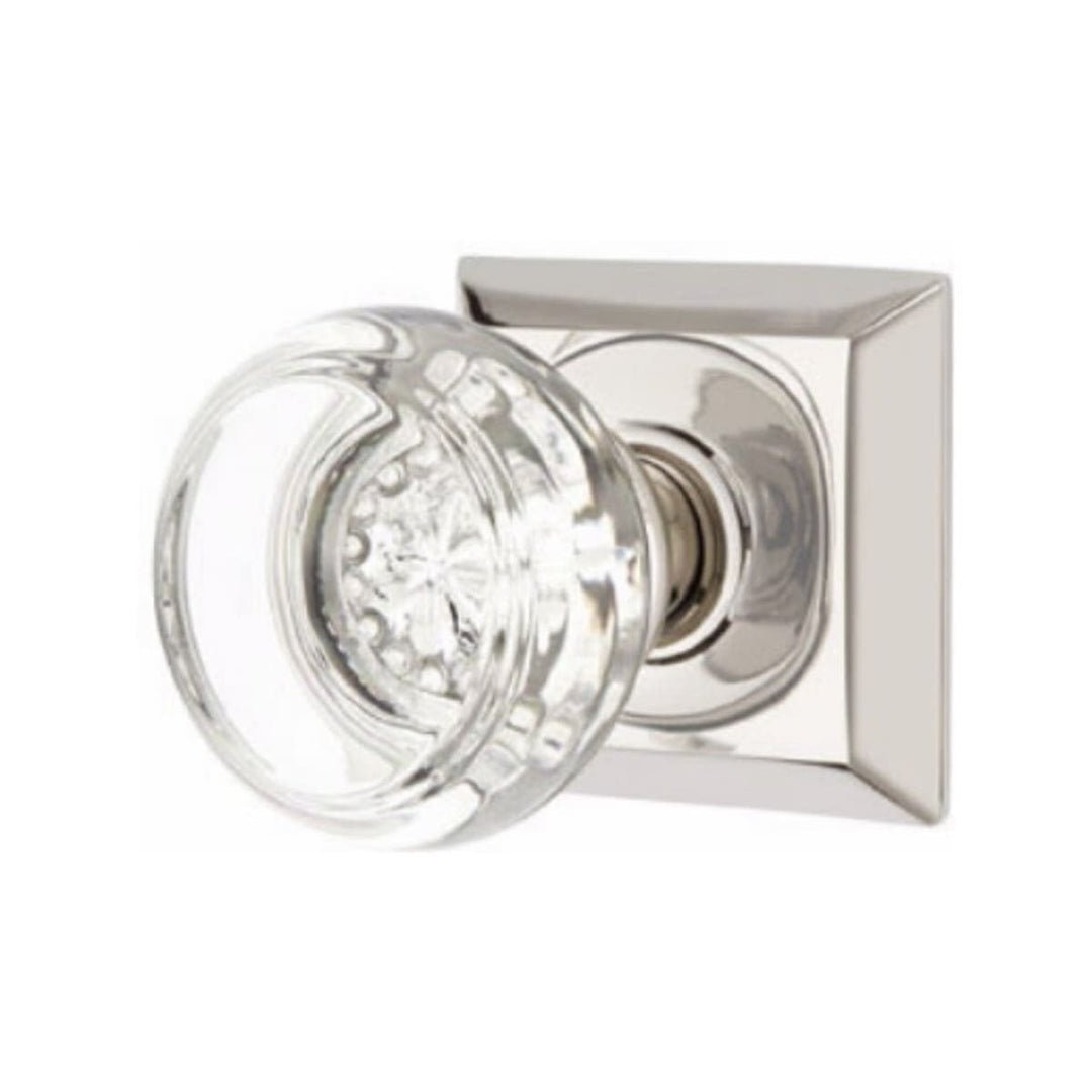 Antique Hardware Emtek Georgetown Crystal Doorknob Set with Quincy Rosette Emtek Glass Crystal Georgetown Door Knob
