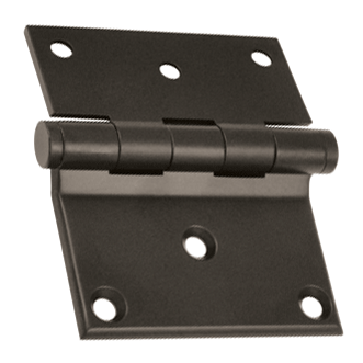 Antique Hardware 3 x 3 1/2 Inch Solid Brass Half Surface Hinge HINGE